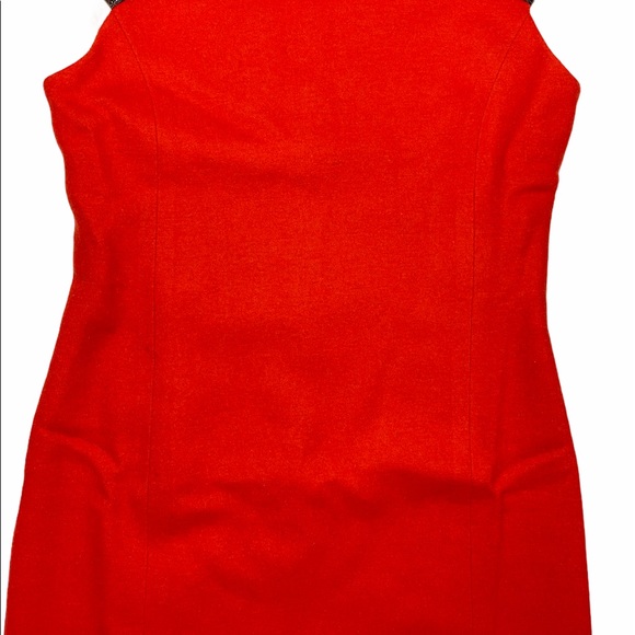 Mignon Doo Vintage Retro Orange Knit Dress XS - Picture 9 of 13